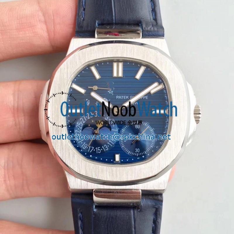 Replica Patek Philippe Nautilus Moonphase 5712G-001 N Stainless Steel Blue Dial Swiss 240 PS IRM C LU