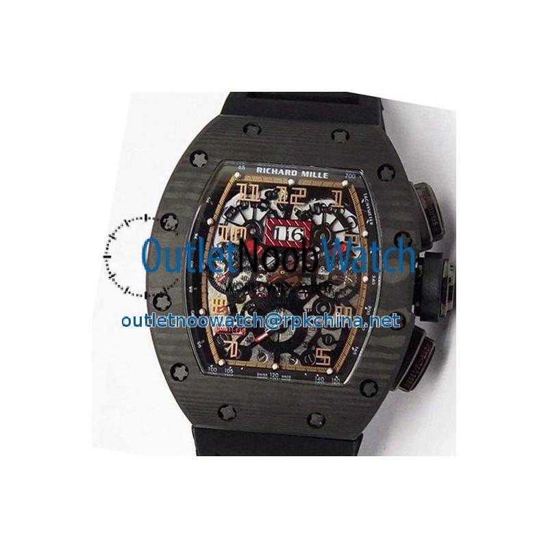 Replica Richard Mille RM011-FM Felipe Massa Chronograph Forged Carbon Gold Dial Swiss 7750