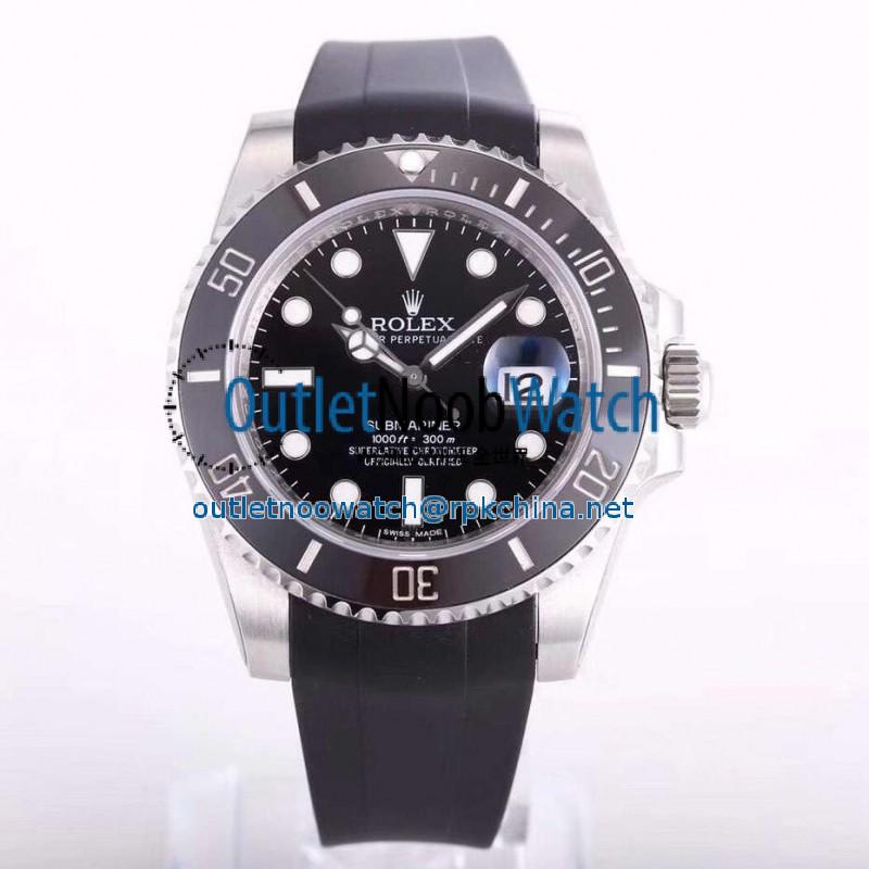 Replica Rolex Submariner Date 116610LN OR Stainless Steel Black Dial Swiss 2836-2