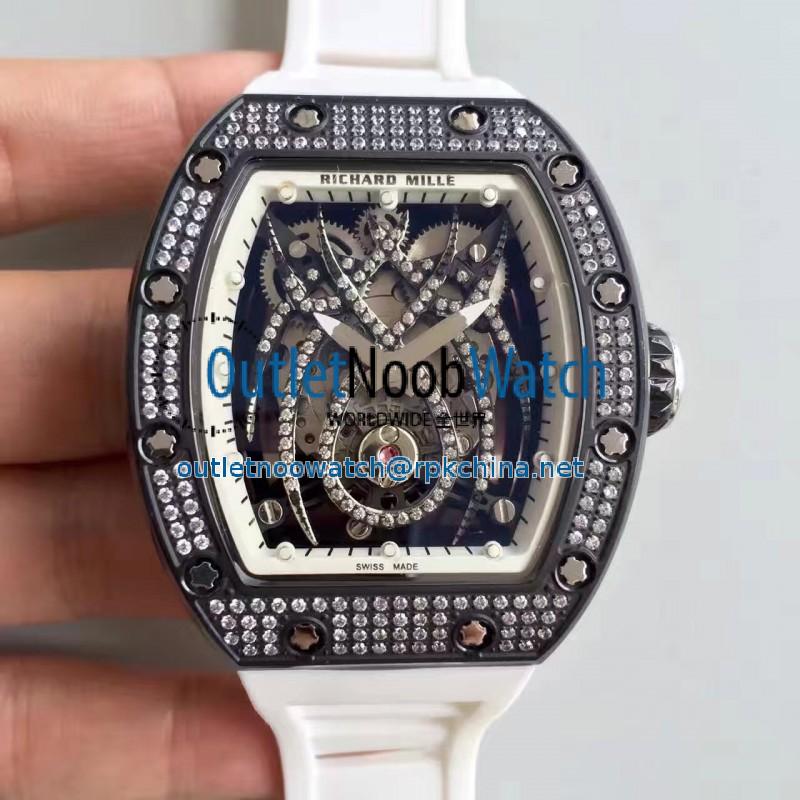 Replica Richard Mille 19-01 SF PVD & Diamond Diamond Spyder Dial M6T51