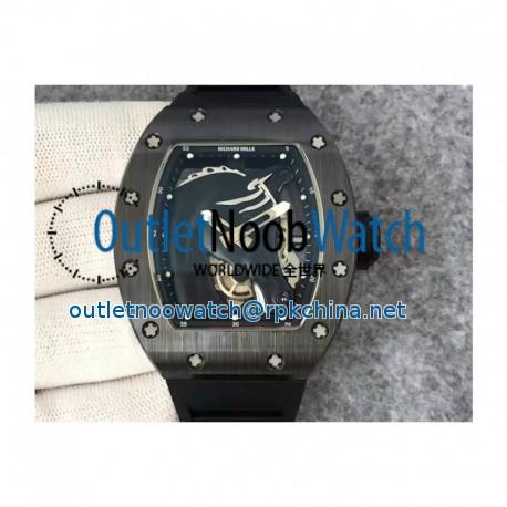 Replica Richard Mille Polo Club Saint Tropez RM052 KV Black Ceramic Black Dial M8215