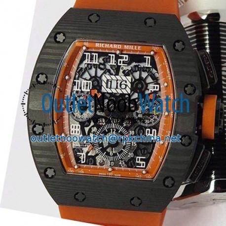 Replica Richard Mille RM011-FM Felipe Massa Chronograph Forged Carbon Orange Dial Swiss 7750