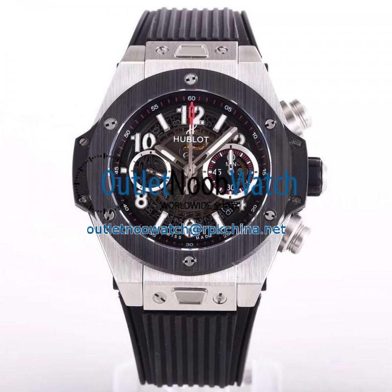 Replica Hublot Big Bang Unico Magic Sapphire 411.JX.1170.RX N Stainless Steel Skeleton Dial Swiss HUB1242