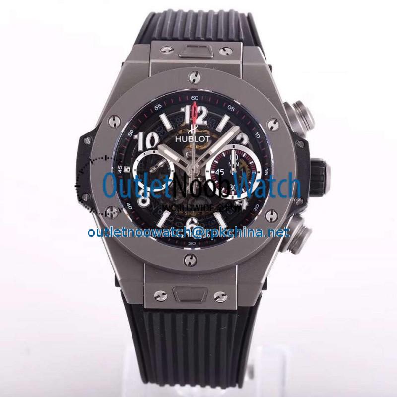 Replica Hublot Big Bang Unico Titanium 411.NX.1170.RX N Titanium Skeleton Dial Swiss HUB1242