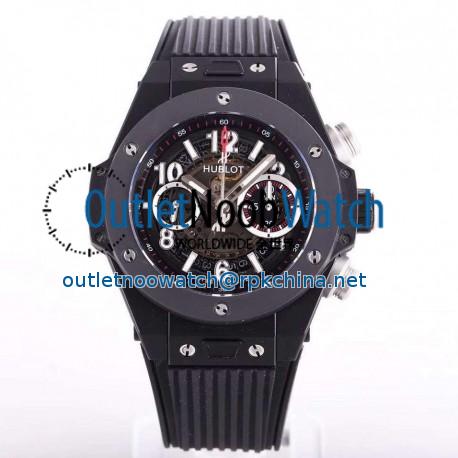 Replica Hublot Big Bang Unico Black Magic 411.CI.1170.RX N Ceramic Skeleton Dial Swiss HUB1242