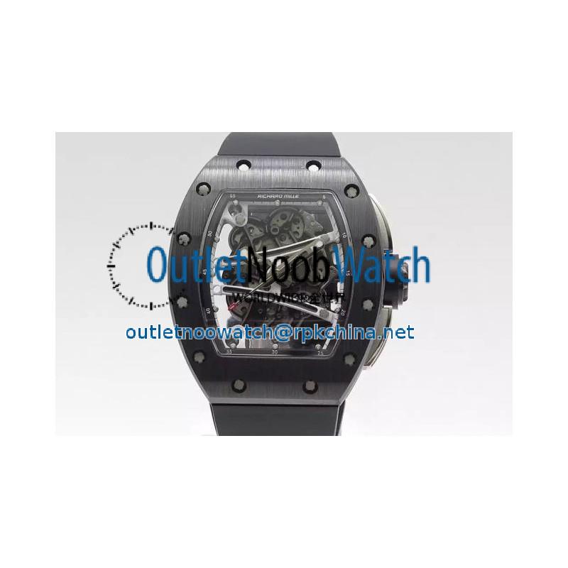 Replica Richard Mille RM59-01M Black Ceramic Black Skeleton Dial M8215