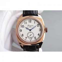 Replica Longines Heritage 1935 Rose Gold White Dial M9015