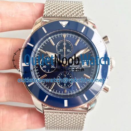 Replica Breitling Superocean Heritage II Chronograph 46 A1332024/C817/152A N Stainless Steel Blue Dial Swiss 7750