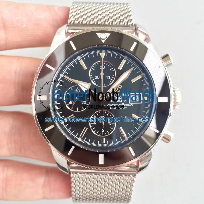 Replica Breitling Superocean Heritage II Chronograph 46 A1332024/B908/152A N Stainless Steel Black Dial Swiss 7750