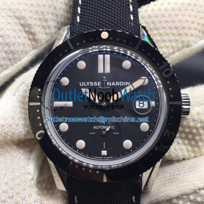 Replica Ulysse Nardin Diver Le Locle 3203-950 SY Stainless Steel Black Dial Swiss 2824-2