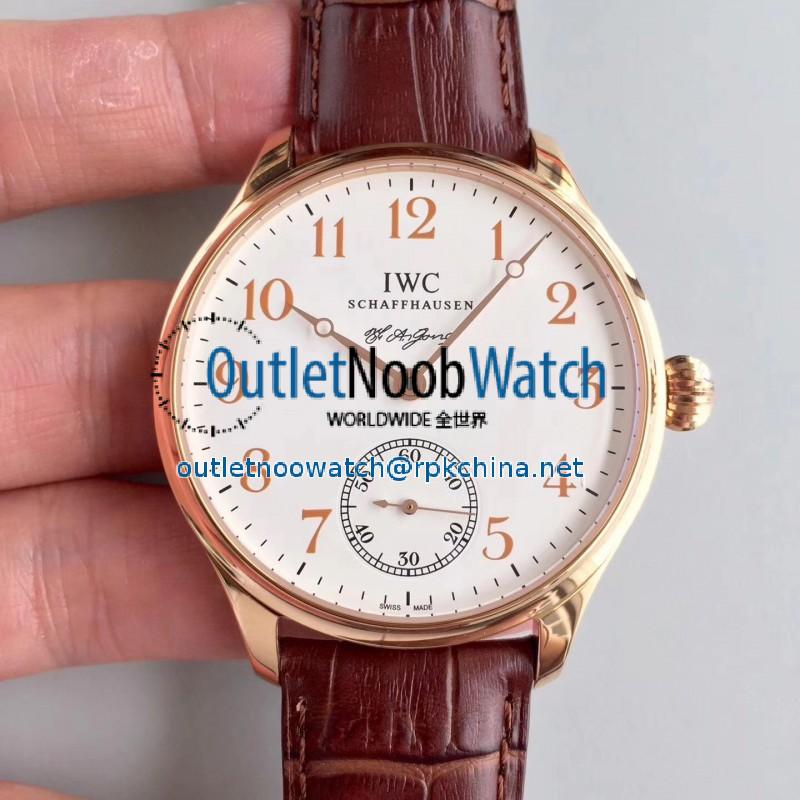 Replica IWC Portugieser F.A Jones Limited Edition IW544201 GS Rose Gold White Dial Swiss 98290