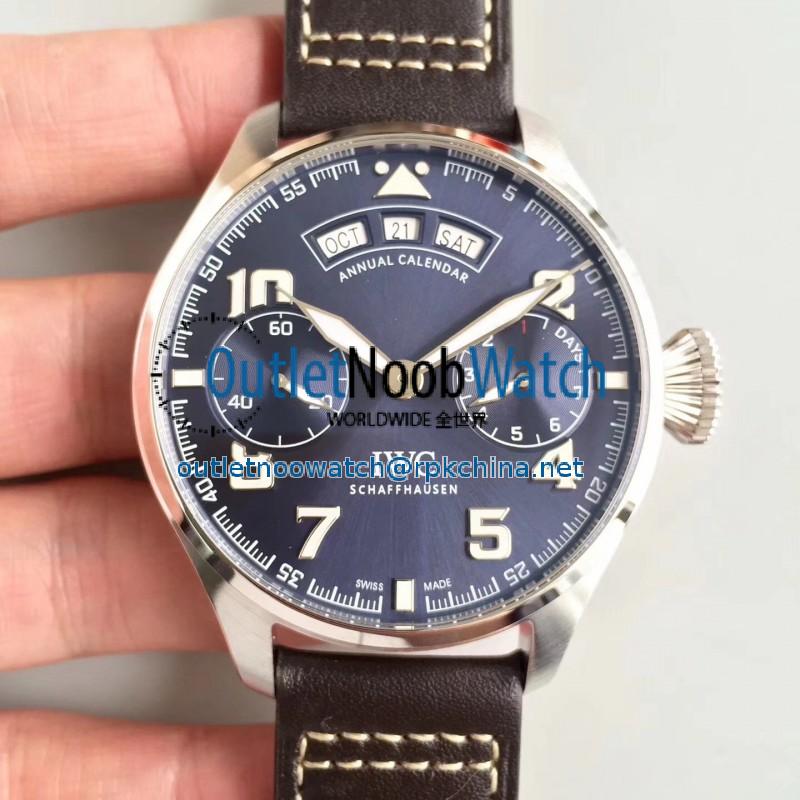 Replica IWC Big Pilot Annual Calendar Edition 150 Years IW502708 N Stainless Steel Blue Dial Swiss 52850