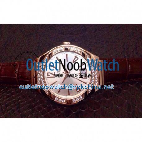 Replica Piaget Polo Rose Gold & Diamonds Silver Dial M9015