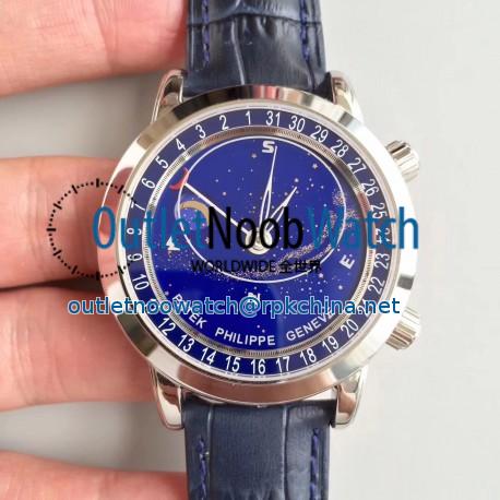 Replica Patek Philippe Grand Complications Sky Moon Celestial 6102P-001 N Stainless Steel Blue Dial Swiss 240 LU CL C