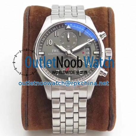 Replica IWC Pilot Spitfire Chronograph IW387804 ZF Stainless Steel Anthracite Dial Swiss 7750