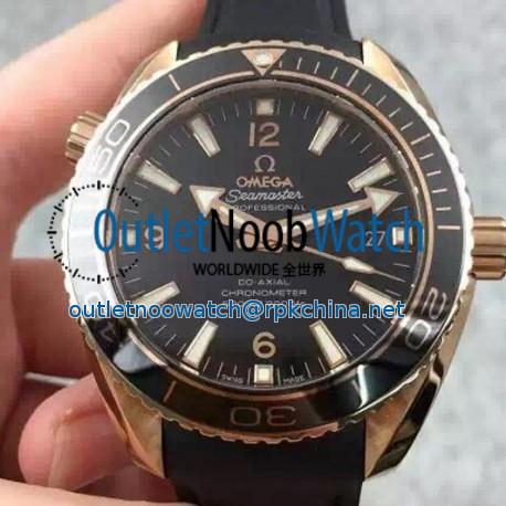 Replica Omega Planet Ocean Professional 45MM Rose Gold Black Dial Swiss 8501