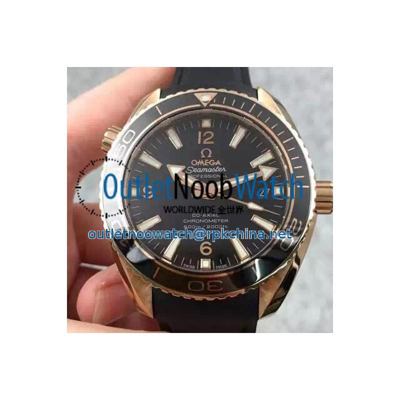 Replica Omega Planet Ocean Professional 45MM Rose Gold Black Dial Swiss 8501