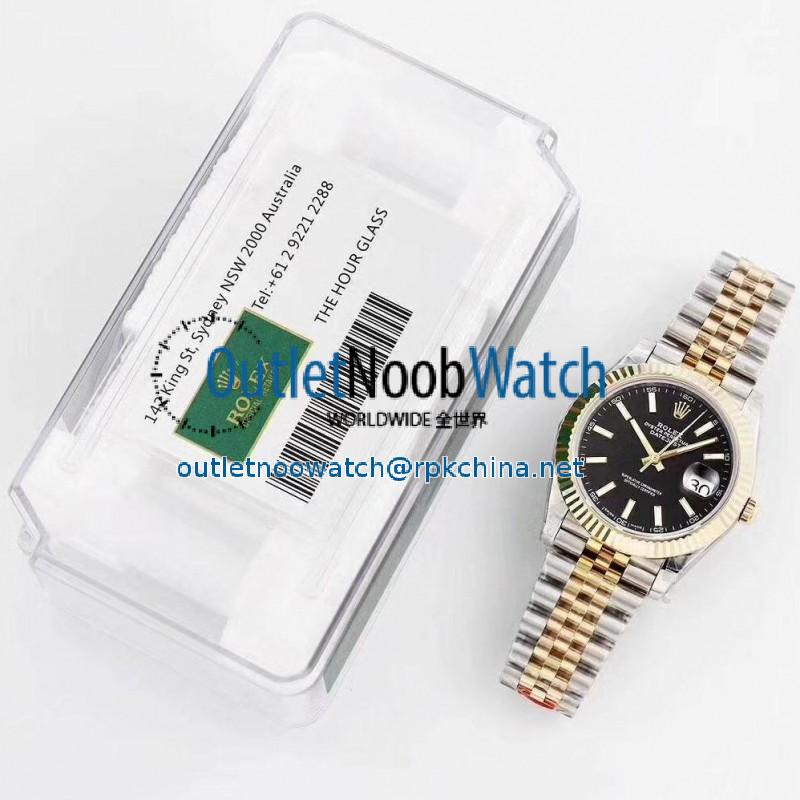 Replica Rolex Datejust II 116333 41MM GM Stainless Steel & Yellow Gold Black Dial Swiss 3235