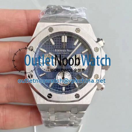 Replica Audemars Piguet Royal Oak Chronograph 26331 JH Stainless Steel Blue Dial Swiss 7750