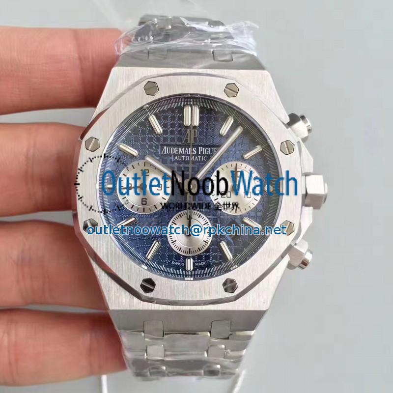 Replica Audemars Piguet Royal Oak Chronograph 26331 JH Stainless Steel Blue Dial Swiss 7750