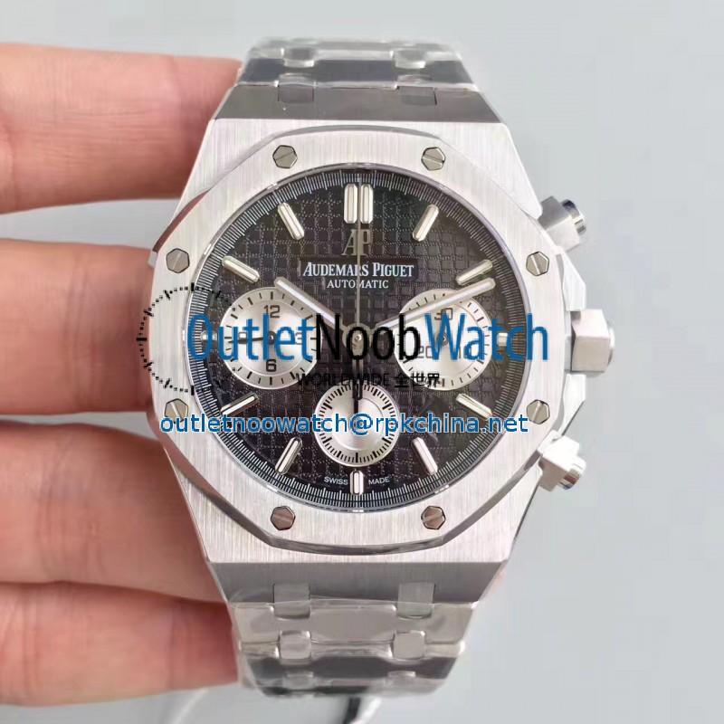 Replica Audemars Piguet Royal Oak Chronograph 26331 JH Stainless Steel Black Dial Swiss 7750