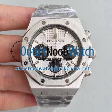 Replica Audemars Piguet Royal Oak Chronograph 26331 JH Stainless Steel White Dial Swiss 7750