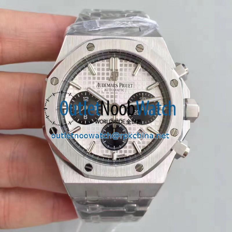 Replica Audemars Piguet Royal Oak Chronograph 26331 JH Stainless Steel White Dial Swiss 7750