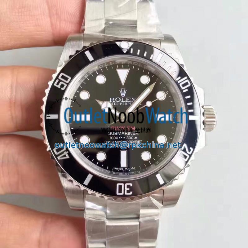 Replica Rolex Submariner FUCK EM 114060 N V6S Stainless Steel Black Dial Swiss 2836-2