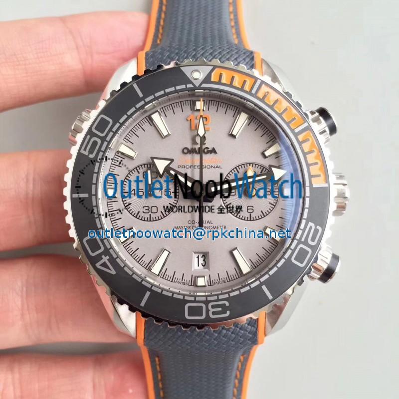 Replica Omega Seamaster Planet Ocean 600M Chronograph 215.92.46.51.99.001 OM V2 Stainless Steel Grey Dial Swiss 9900