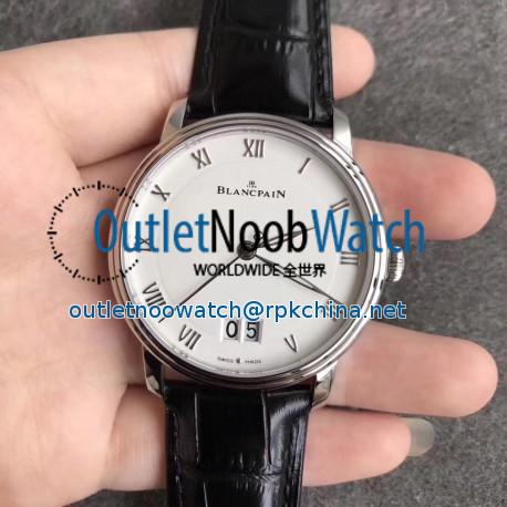 Blancpain Villeret Grande Date 6669-1127-55B HG V2 Stainless Steel White Dial Swiss 6950