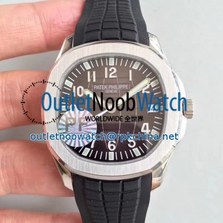 Replica Patek Philippe Aquanaut Jumbo 5167A-001 PF Stainless Steel Brown Dial Swiss 324SC