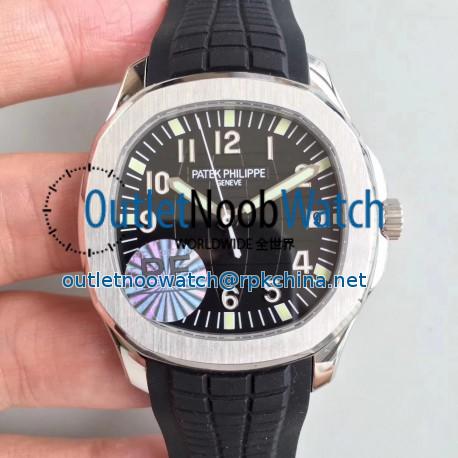 Replica Patek Philippe Aquanaut Jumbo 5167A-001 PF Stainless Steel Black Dial Swiss 324SC