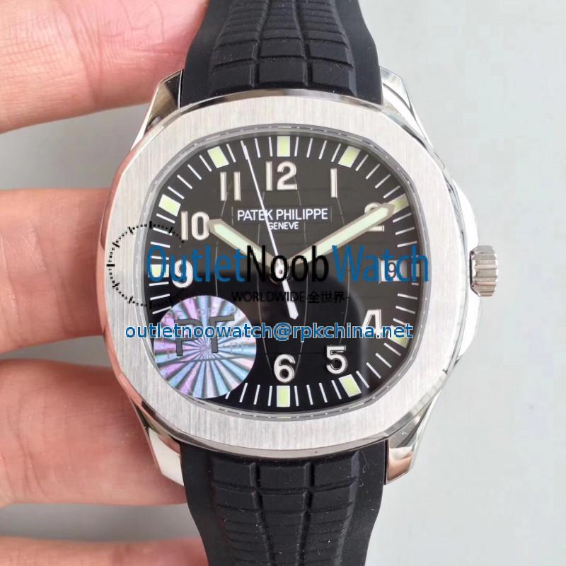 Replica Patek Philippe Aquanaut Jumbo 5167A-001 PF Stainless Steel Black Dial Swiss 324SC