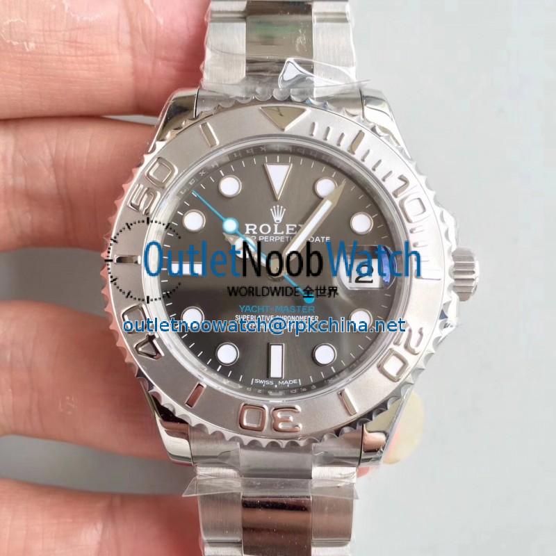 Replica Rolex Yacht-Master 37 268622 AR Stainless Steel 904L Anthracite Dial Swiss 2824-2