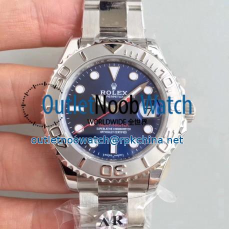 Replica Rolex Yacht-Master 37 268622 AR Stainless Steel 904L Blue Dial Swiss 2824-2