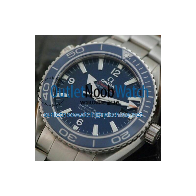 Replica Omega Seamaster Planet Ocean 45MM Stainless Steel Blue Dial Swiss 8500