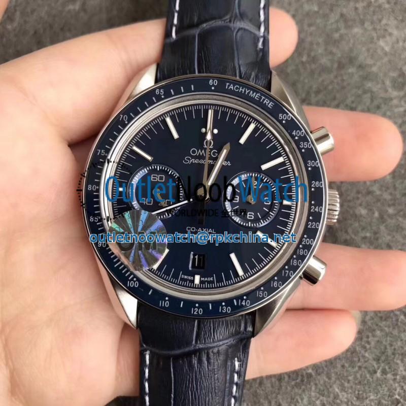 Replica Omega Speedmaster Moonwatch Co-Axial Chronograph 44.25MM 311.93.44.51.03.001 OM V2 Stainless Steel Blue Dial Swiss 9300