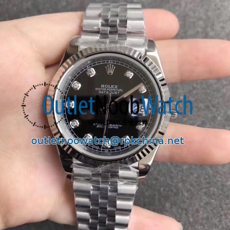 Replica Rolex Datejust II 126334 41MM N Stainless Steel Black Dial Swiss 3235