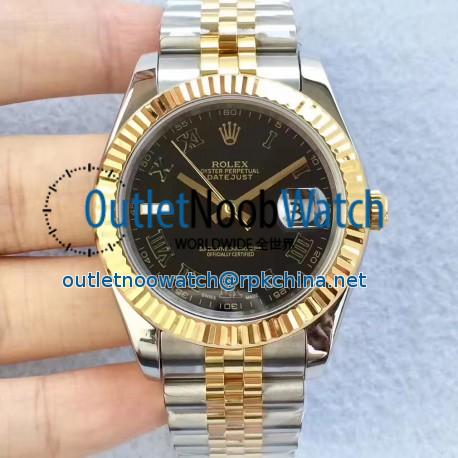 Replica Rolex Datejust II 126333 41MM N Stainless Steel & Yellow Gold Black Dial Swiss 2836-2