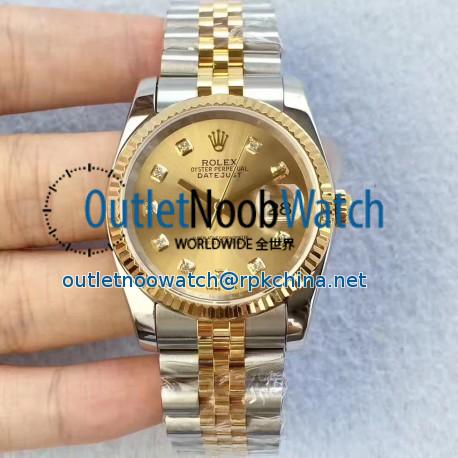 Replica Rolex Datejust II 126333 41MM N Stainless Steel & Yellow Gold Champagne Dial Swiss 2836-2