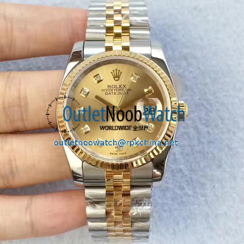 Replica Rolex Datejust II 126333 41MM N Stainless Steel & Yellow Gold Champagne Dial Swiss 2836-2