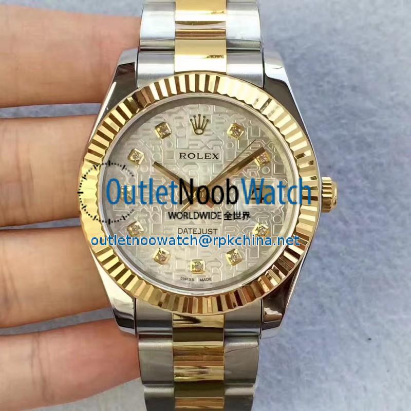 Replica Rolex Datejust II 126333 41MM N Stainless Steel & Yellow Gold Silver Dial Swiss 2836-2