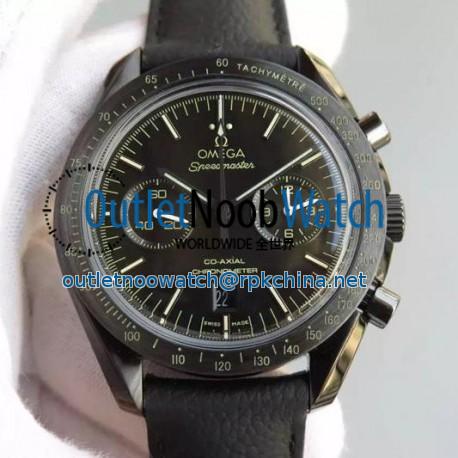 Replica Omega Speedmaster Professional Moonwatch Chronograph PVD Black Dial Swiss 9300