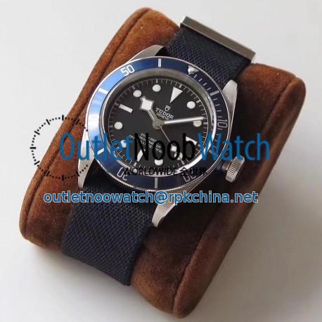 Replica Tudor Heritage Black Bay Blue 79230B ZF V4 Stainless Steel Black Dial Swiss 2824-2