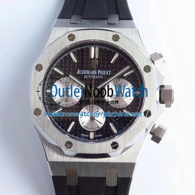 Replica Audemars Piguet Royal Oak Chronograph 26331 JH Stainless Steel Black Dial Swiss 7750