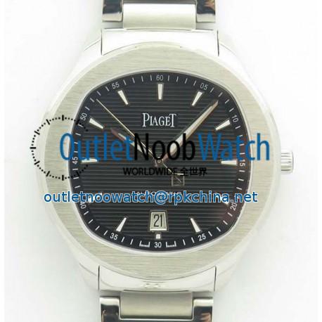 Replica Piaget Polo G0A41003 3A Stainless Steel Black Dial Swiss 1110P