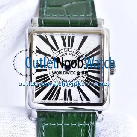 Replica Franck Muller Master Square Ladies 6002 M QZ R GF Stainless Steel White Dial Swiss Quartz