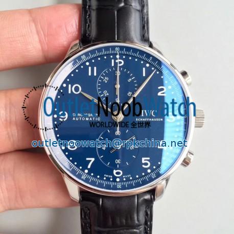 Replica IWC Portugieser Chronograph Edition 150 Years IW371601 YL Stainless Steel Blue Dial Swiss 69355