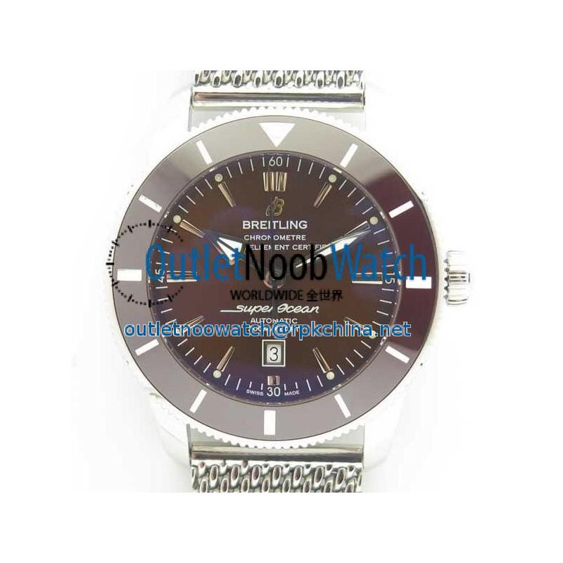 Replica Breitling Superocean Heritage II 46MM AB202033/Q618/152A N Stainless Steel Chocolate Dial Swiss 2824-2