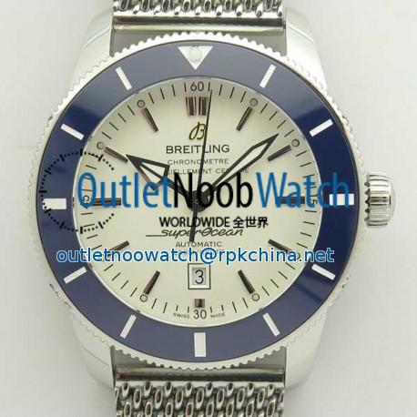 Replica Breitling Superocean Heritage II 46MM AB202012G828152A N Stainless Steel White Dial Swiss 2824-2